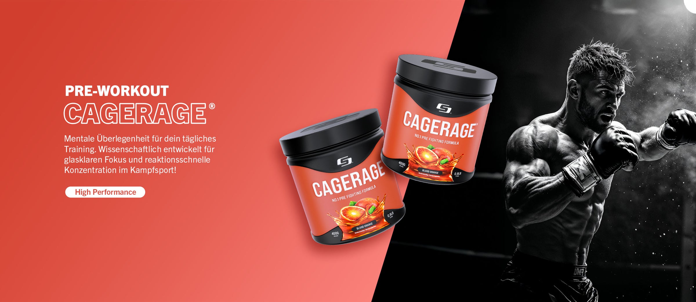 Pre-Workout Cagerage von Suppmission - Fighting Sports Nutrition