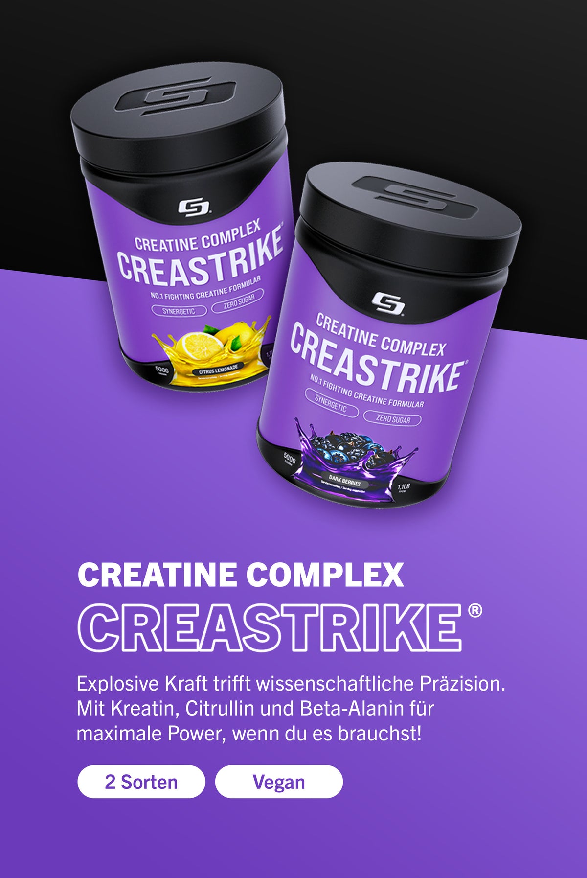 Creatine Complex Creastrike von Suppmission - Fighting Sports Nutrition - Made in Germany