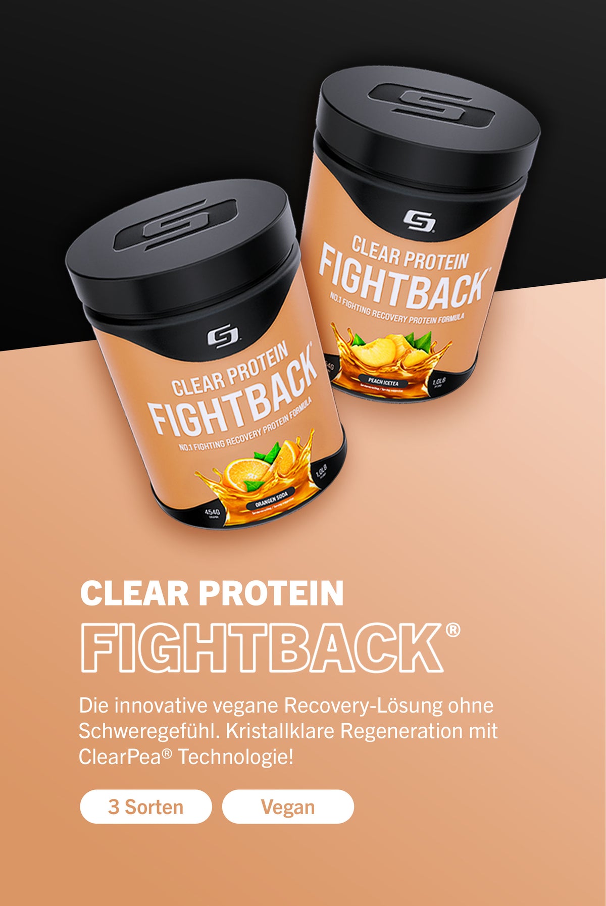 Clear Protein Fightback von Suppmission Pre-Workout Cagerage von Suppmission - Fighting Sports Nutrition - Made in Germany