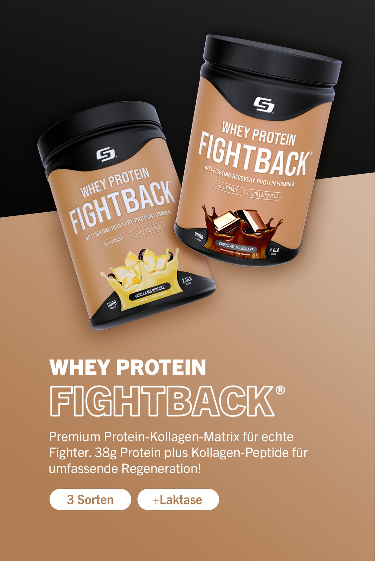 Whey Protein Fightback von Suppmission - Fighting Sports Nutrition - Made in Germany